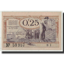 France, NORD-PAS DE CALAIS, 25 Centimes, UNC(63), Pirot:94-3