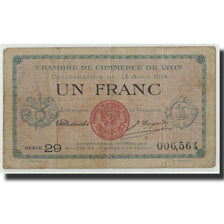 Banknote, Pirot:77-1, 1 Franc, 1914, France, VF(20-25), Lyon