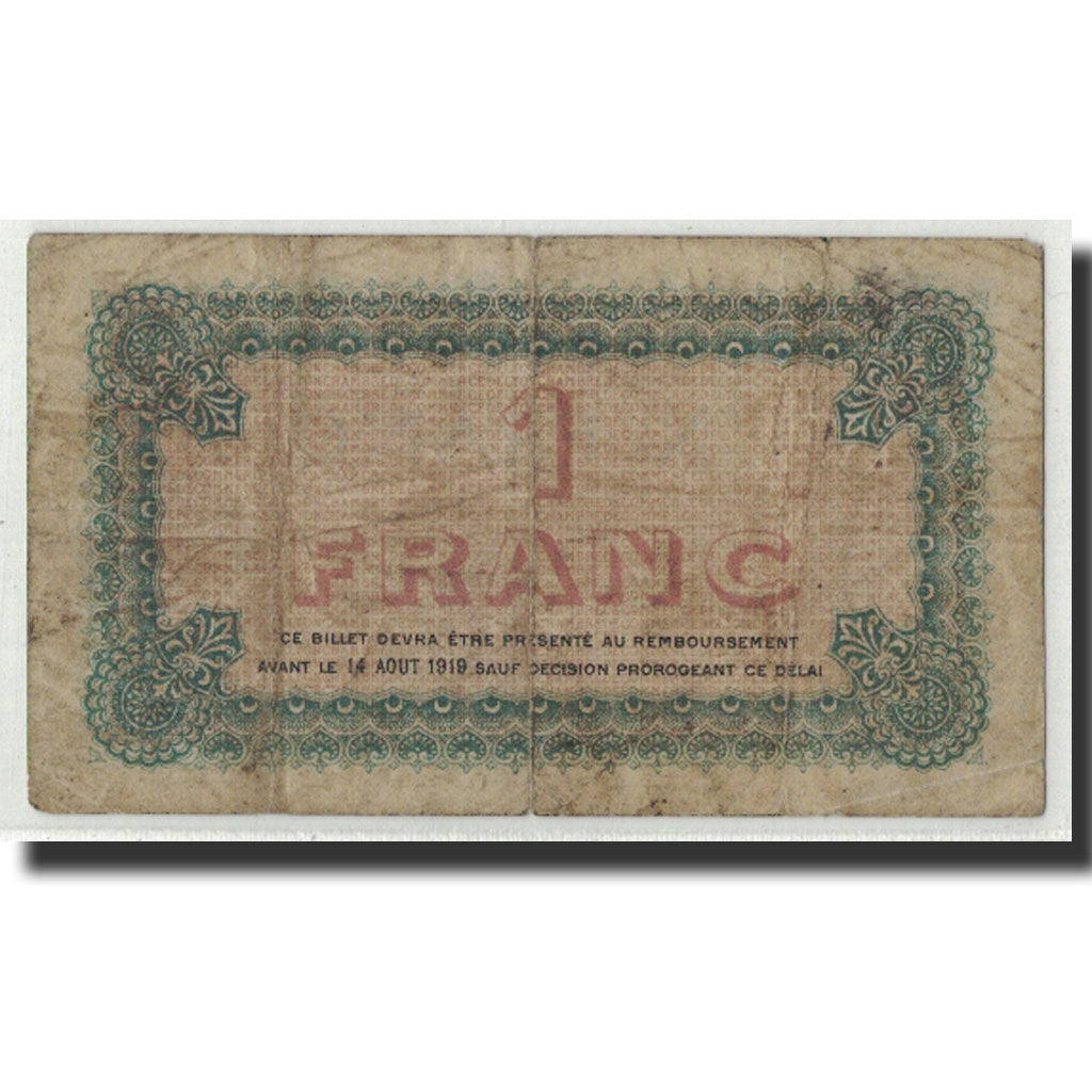 Banknote, Pirot:77-1, 1 Franc, 1914, France, VF(20-25), Lyon