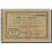 Francia, Saint-Quentin, 10 Francs, 1915, BC, Pirot:02-2054