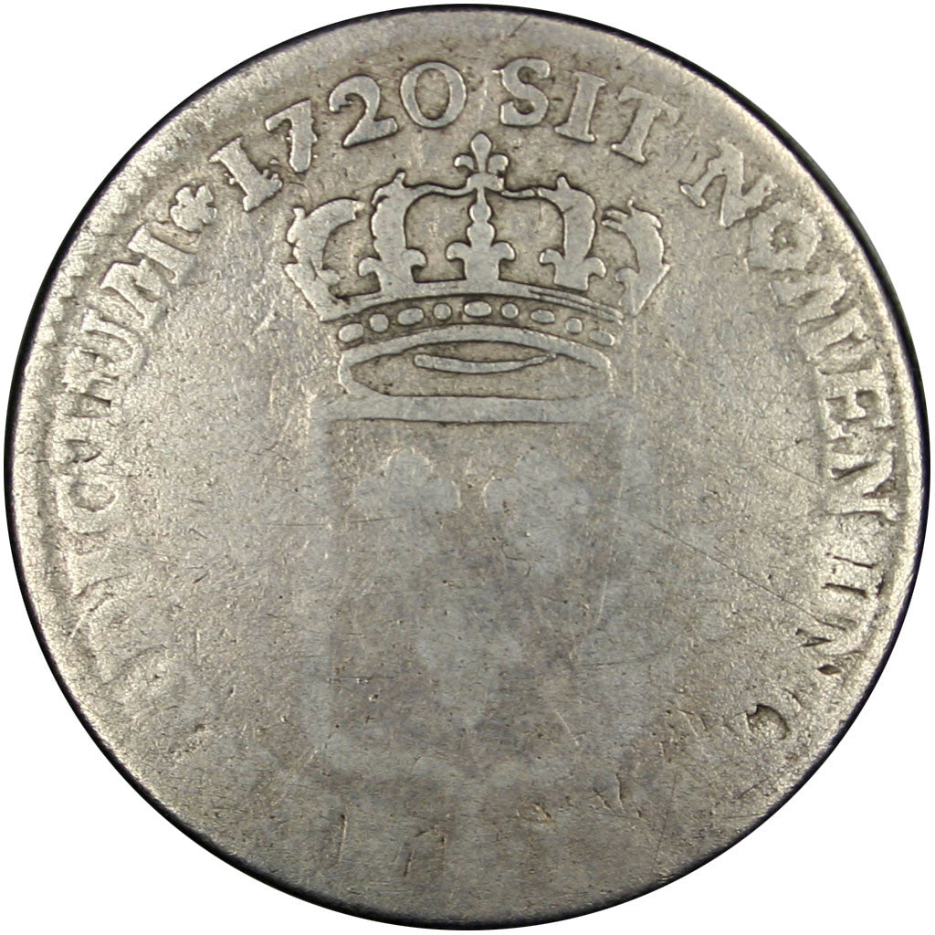 Coin, France, Louis XV, 1/3 Écu de France, 1/3 Ecu, 1720, Paris, F(12-15)