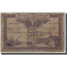 France, Caen et Honfleur, 2 Francs, VG(8-10), Pirot:34-10