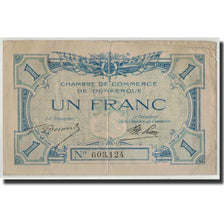 Billete, 1 Franc, Pirot:54-5, Undated, Francia, BC, Dunkerque