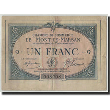 Billete, 1 Franc, Pirot:82-5, 1914, Francia, BC+, Mont-de-Marsan