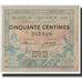 Banknote, Pirot:77-5, 50 Centimes, 1915, France, AU(55-58), Lyon