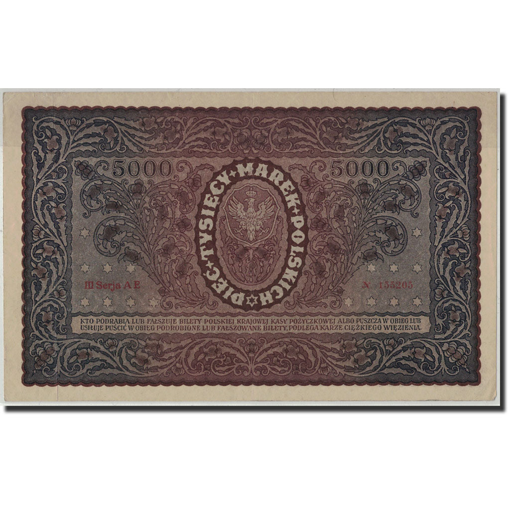 Banconote, Polonia, 5000 Marek, 1920, KM:31, 1920-02-07, BB+