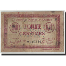 France, Amiens, 50 Centimes, 1915, VF(20-25), Pirot:7-14