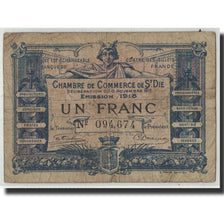 Francia, Saint-Dié, 1 Franc, 1917, RC, Pirot:112-11