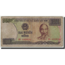 Vietnam, 2000 Dông, 1987, KM:103a, F(12-15)