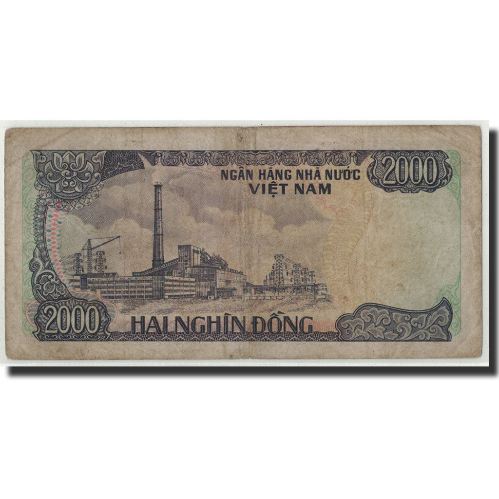 Vietnam, 2000 Dông, 1987, KM:103a, F(12-15)
