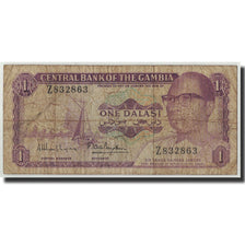 Banknote, The Gambia, 1 Dalasi, UNDATED (1971-1987), KM:4g, VG(8-10)