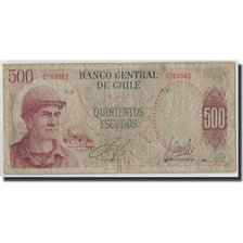 Chile, 500 Escudos, 1971, KM:145, B