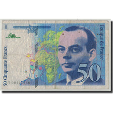 Francia, 50 Francs Saint-Exupery, 1992, KM:157a, Fayette:72.1b, B+