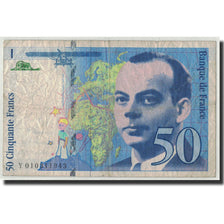 France, 50 Francs Saint-Exupéry, 1993, KM:157b, Fayette:72.2, B+