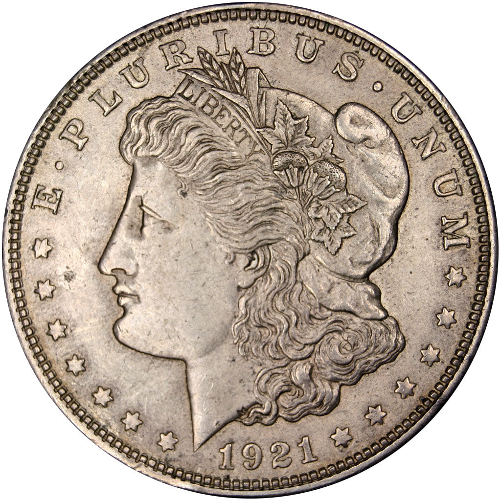 United States, 1 Dollar, 1921, Philadelphia, AU(55-58), Silver, 26.76