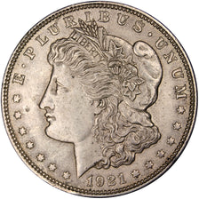 United States, 1 Dollar, 1921, Philadelphia, AU(55-58), Silver, 26.76