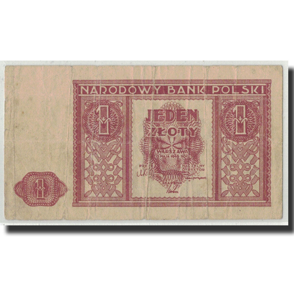 Poland, 1 Zloty, 1946, 1946-05-15, KM:123, F(12-15)