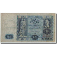 Poland, 20 Zlotych, 1936, 1936-11-11, KM:77, VG(8-10)