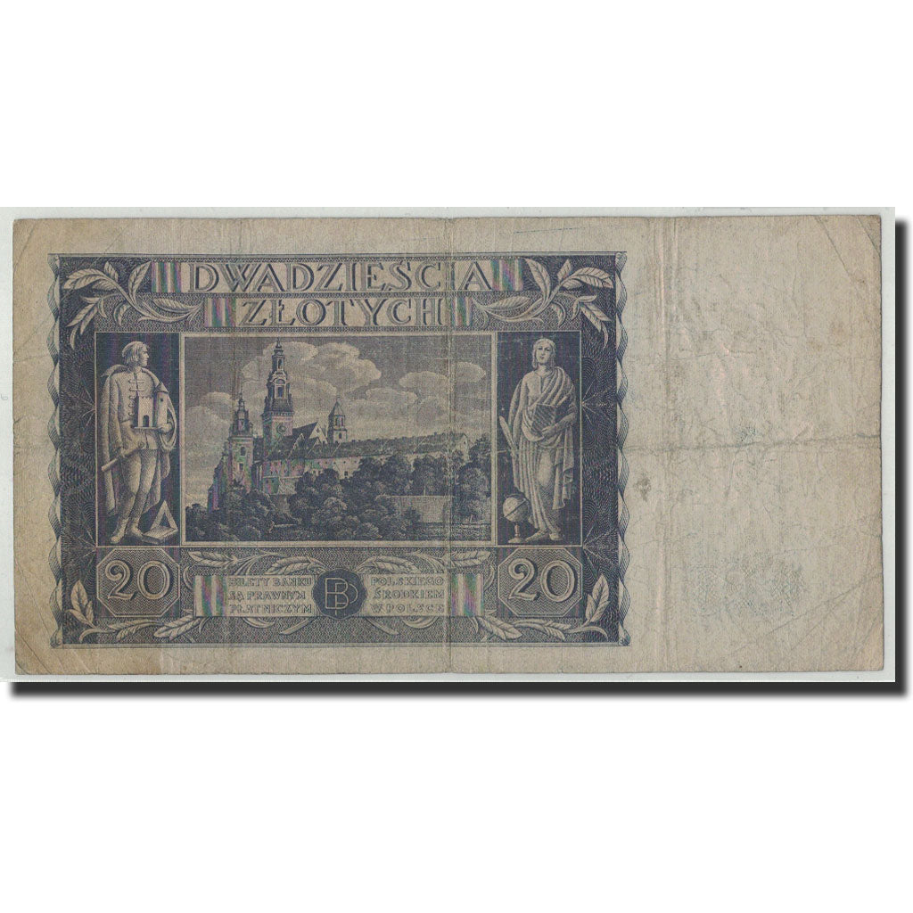 Poland, 20 Zlotych, 1936, 1936-11-11, KM:77, VG(8-10)