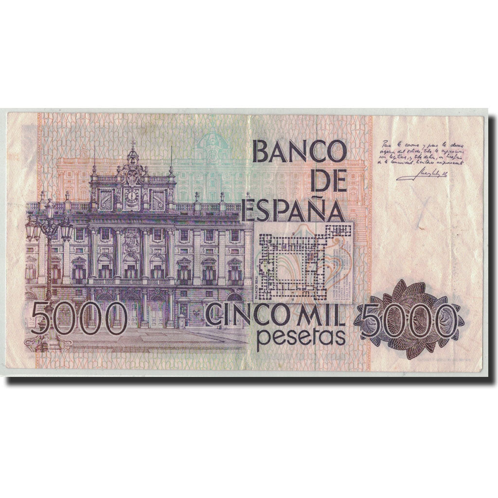 Banknote, Spain, 5000 Pesetas, 1979, 1979-10-23, KM:160, VF(30-35)