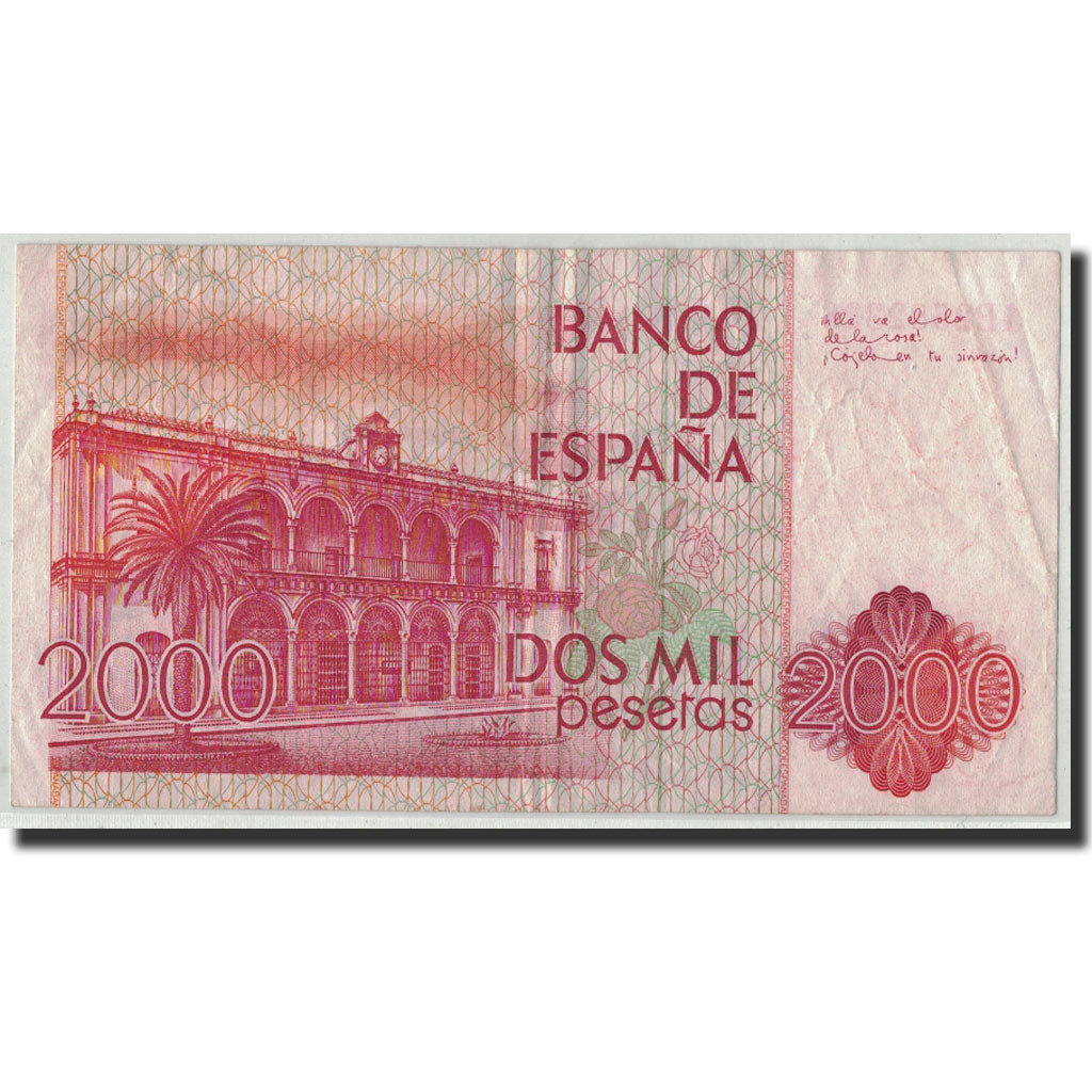 Banknote, Spain, 2000 Pesetas, 1980, 1980-07-22, KM:159, VF(20-25)