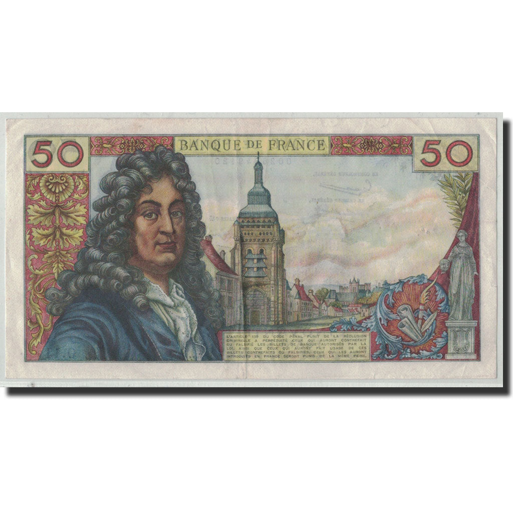 Francia, 50 Francs Racine, 1962, KM:148a, Fayette:64.11, 1962-06-07, BB