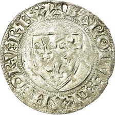 França, Charles VI, Blanc, 1389-1422, Sainte-Ménéhould, Lingote, EF(40-45)