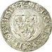 France, Charles VI, Blanc, 1389-1422, Sainte-Ménéhould, Billon, TTB