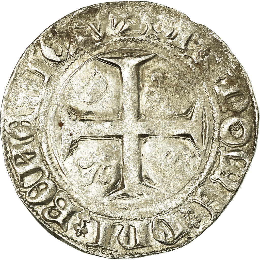 France, Charles VI, Blanc, 1389-1422, Sainte-Ménéhould, Billon, EF(40-45)