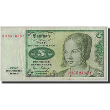 Banconote, GERMANIA - REPUBBLICA FEDERALE, 5 Deutsche Mark, 1980, KM:30b