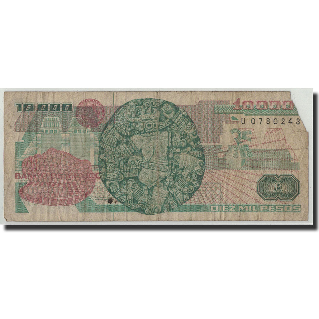 Banknote, Mexico, 10,000 Pesos, 1991, 1991-5-16, KM:90d, VG(8-10)