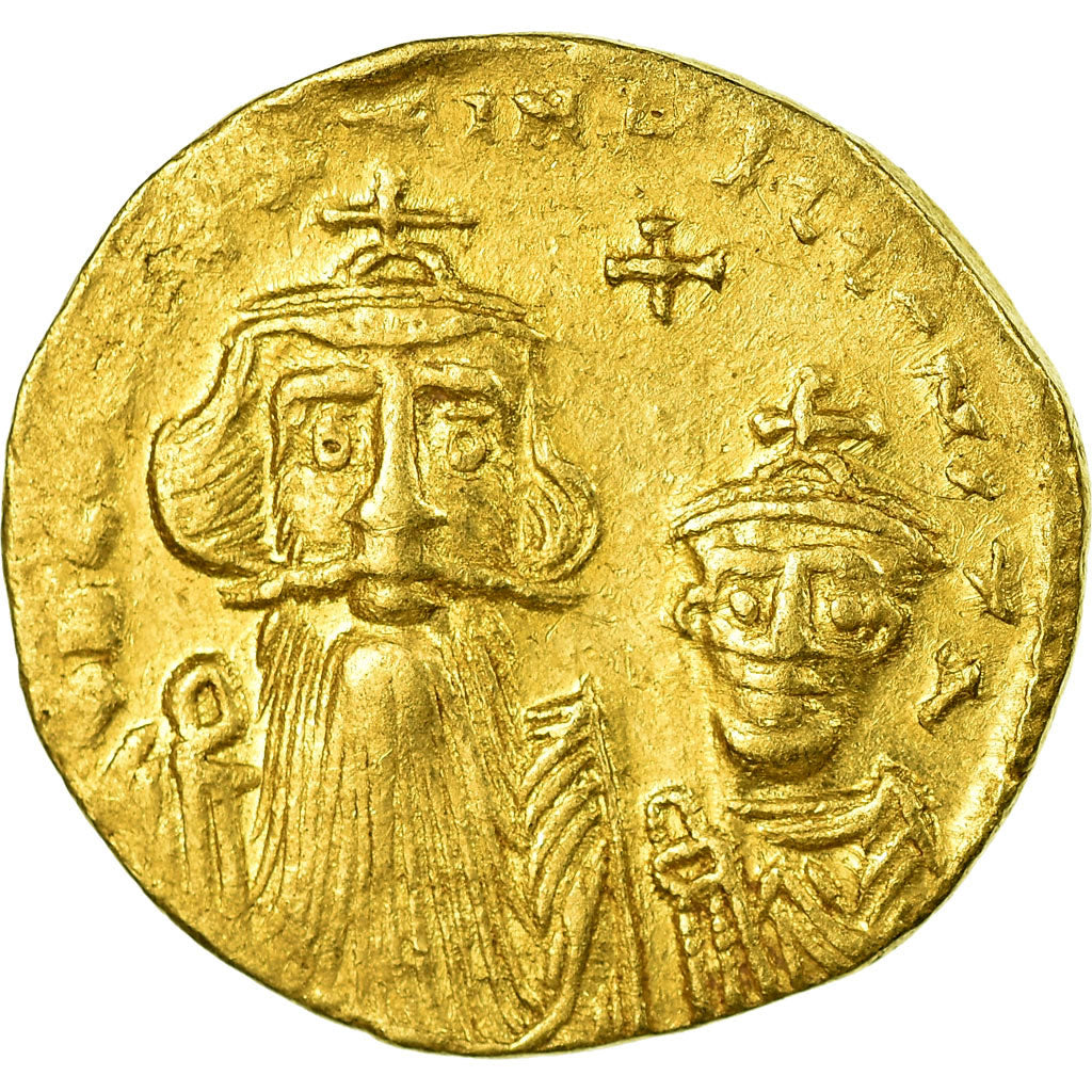Moneta, Constans II, Solidus, Constantinople, BB, Oro, Sear:959