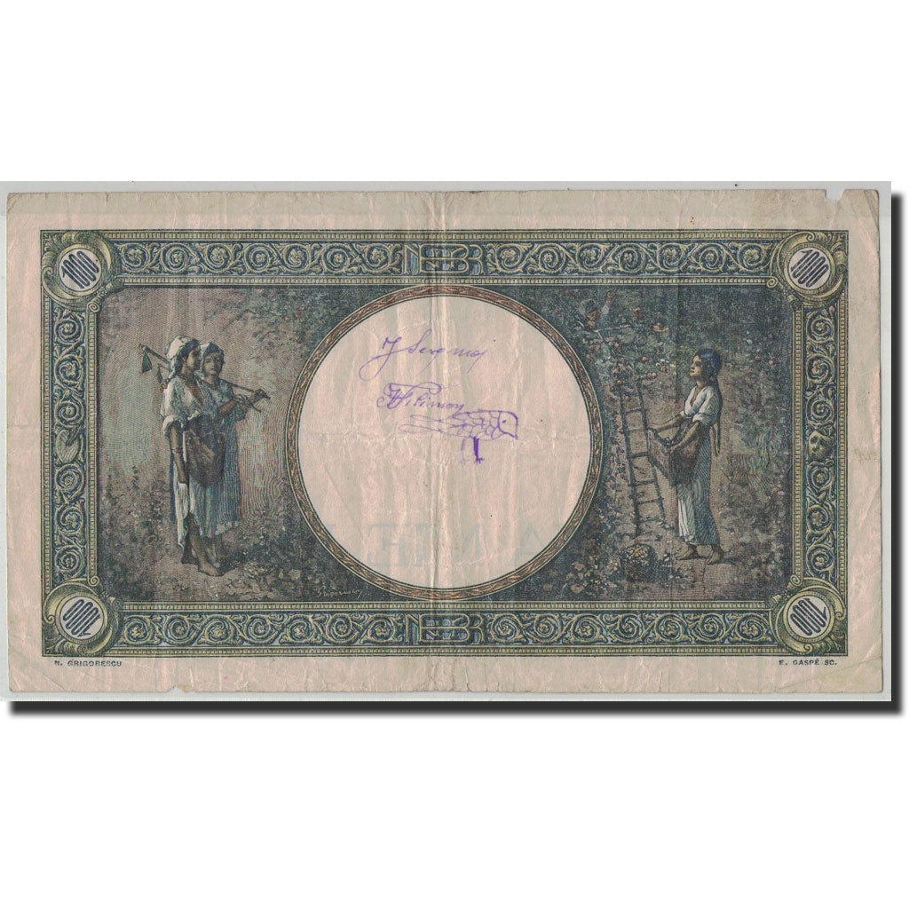 Banknote, Romania, 1000 Lei, 1943, 1943-03-23, KM:52a, VF(20-25)