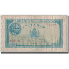 Romania, 5000 Lei, 1945, 1945-08-21, KM:56a, F(12-15)
