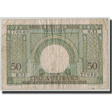 Billet, Maroc, 50 Francs, 1949, 1949-12-02, KM:44, TB+