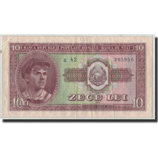 Romania, 10 Lei, 1952, KM:88b, VF(20-25)