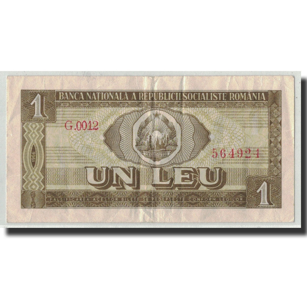 Rumänien, 1 Leu, 1966, KM:91a, S