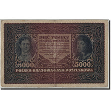 Banknot, Polska, 5000 Marek, 1920, 1920-02-07, KM:31, VF(20-25)