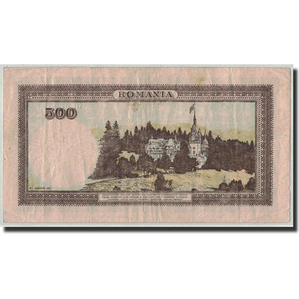 Banknote, Romania, 500 Lei, 1941, 1941-04-02, KM:51a, VF(30-35)