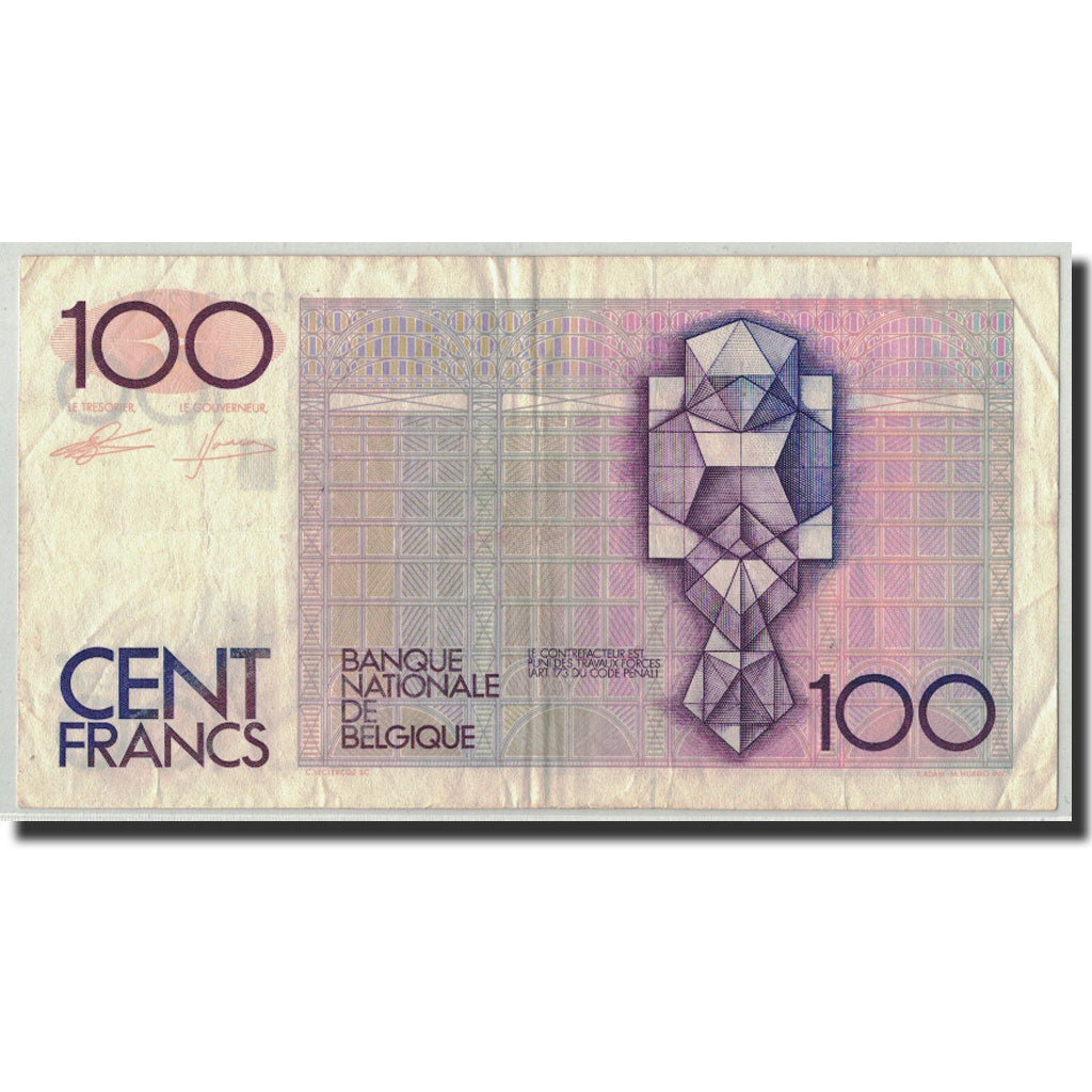 Banknote, Belgium, 100 Francs, Undated (1982-94), KM:142a, VF(30-35)