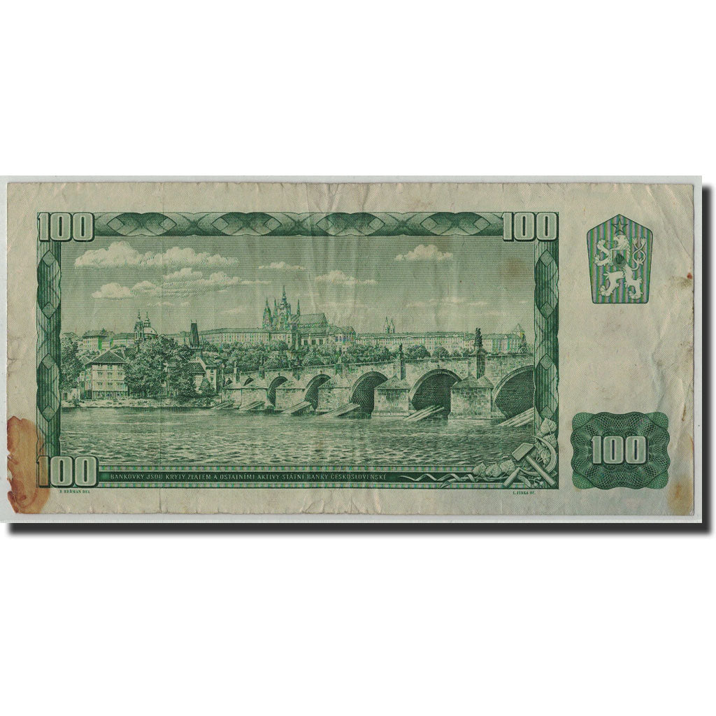 Banknote, Czechoslovakia, 100 Korun, 1961, KM:91c, F(12-15)