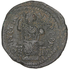 Justinian I 527-565, Follis, Antioch, EF(40-45), Copper, Sear #220, 18.37