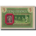 Banknote, 5 Francs, Undated (1941), France, AU(55-58), Seine
