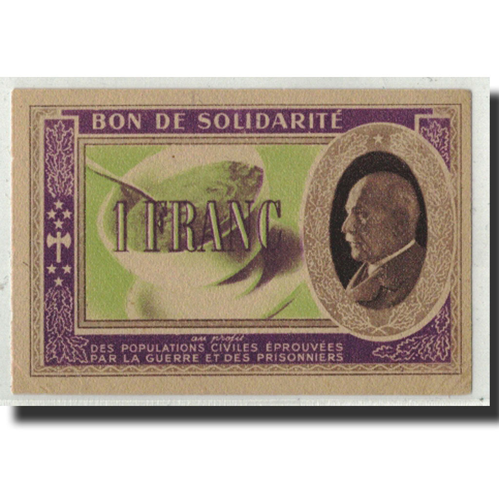 Banknote, 1 Franc, 1941, France, AU(55-58), Comité National