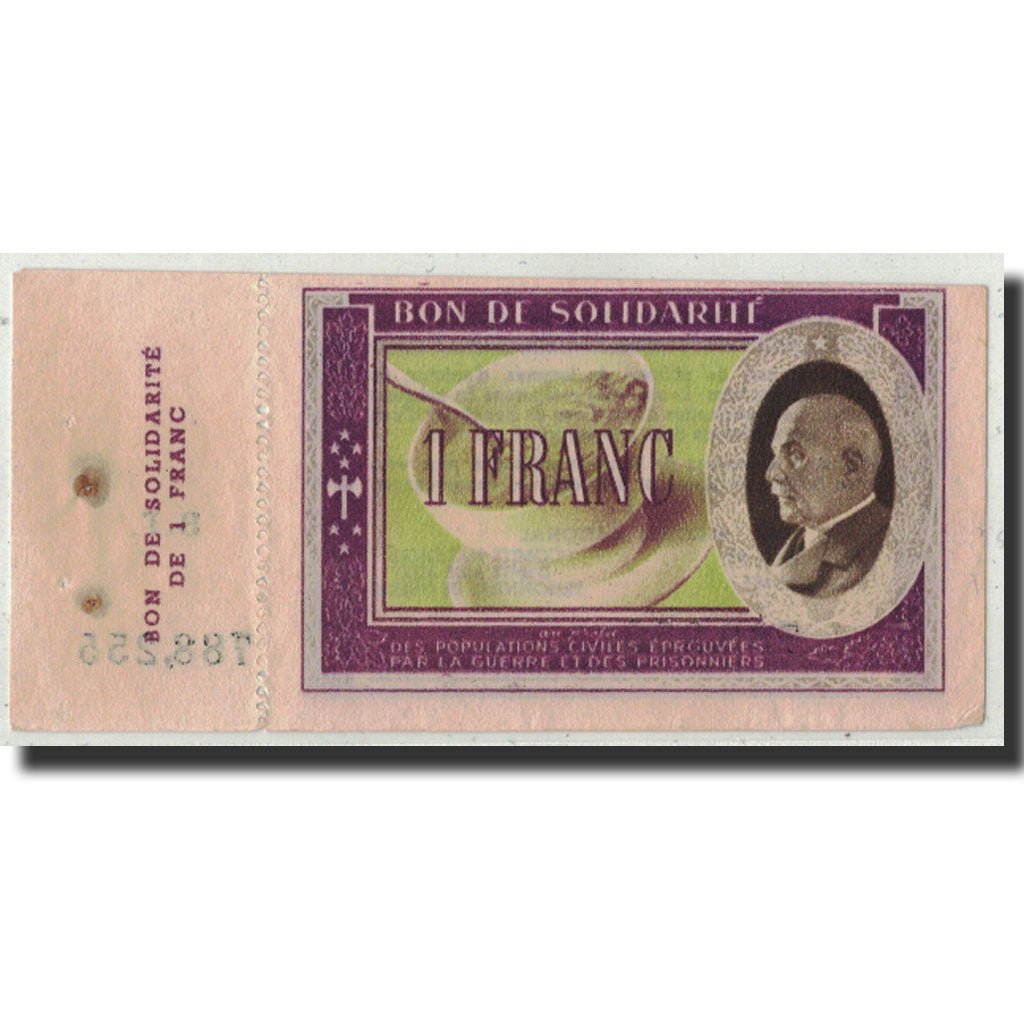 Geldschein, Frankreich, Comité National, 1 Franc, 1941, VZ