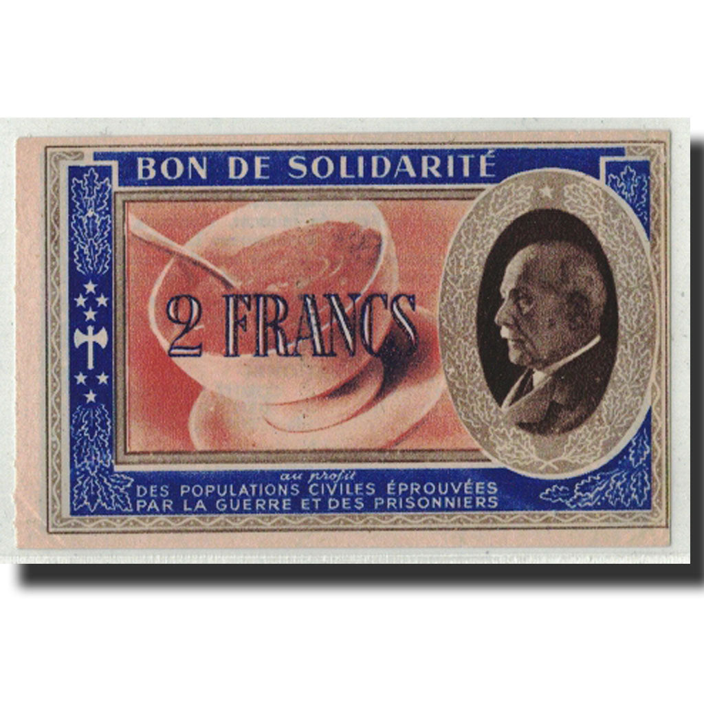 Banknote, 2 Francs, Undated (1940-44), France, UNC(63), Comité National