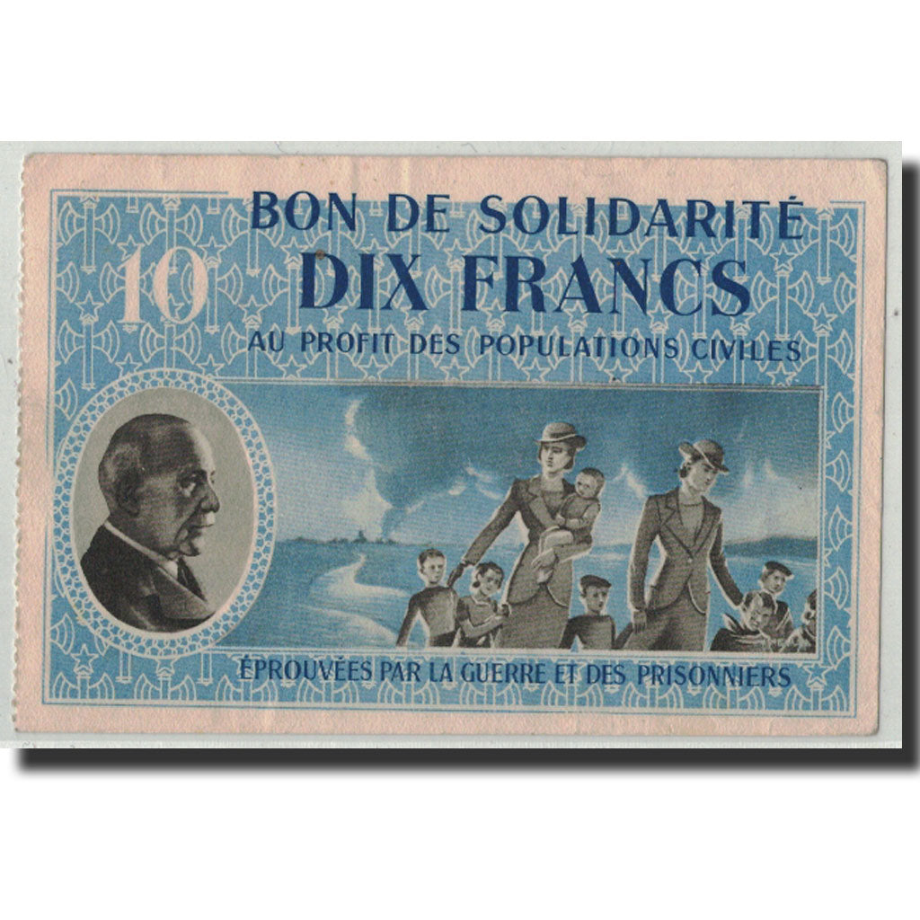 Banknote, 10 Francs, Undated (1941-44), France, AU(55-58), Comité National