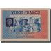 Billete, 20 Francs, Undated (1941-44), Francia, EBC, Comité National