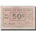 Banknot, Francja, Lens, 50 Centimes, 1914, AU(55-58), Pirot:62-803