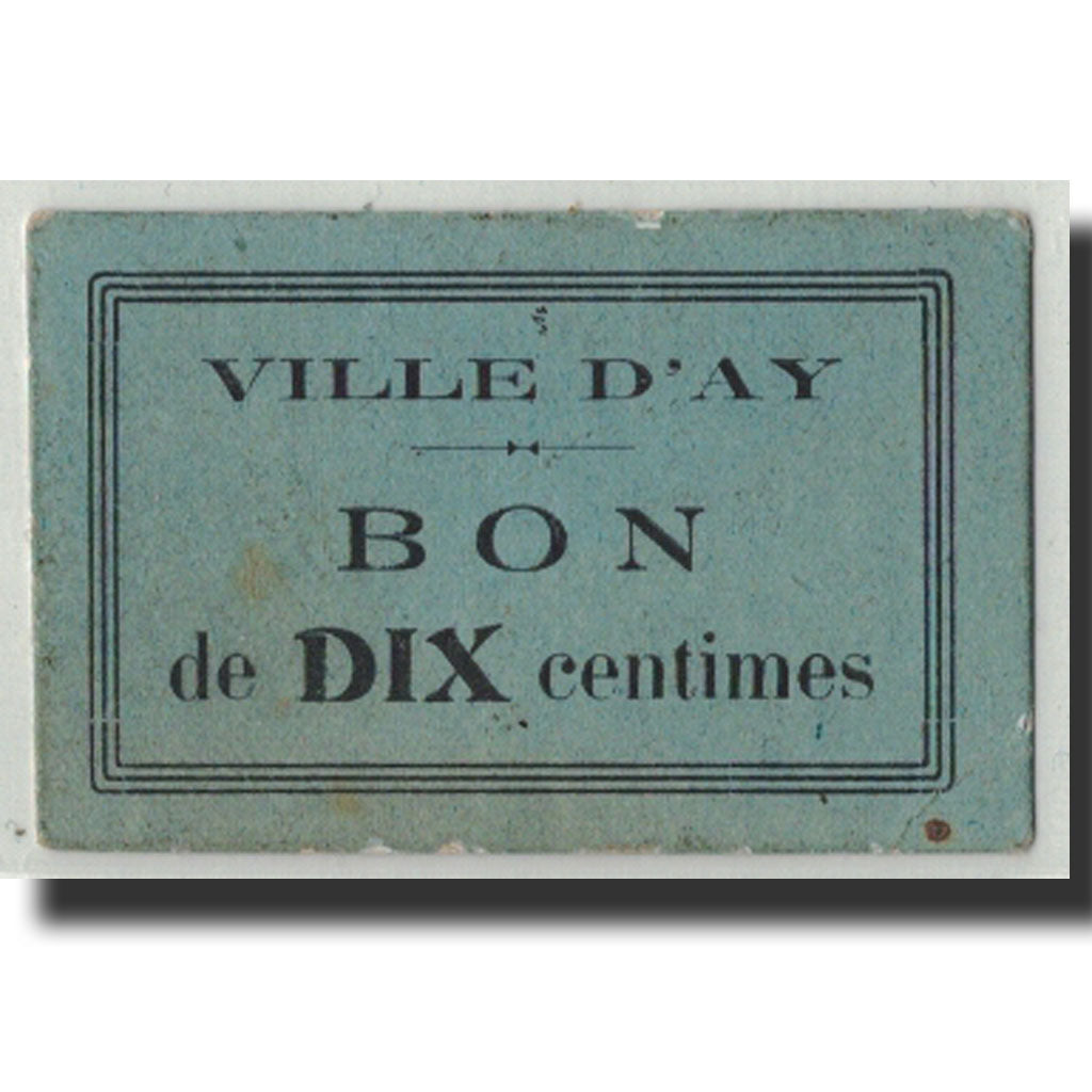 Banconote, Pirot:51-02, BB, Ay, 10 Centimes, Undated, Francia